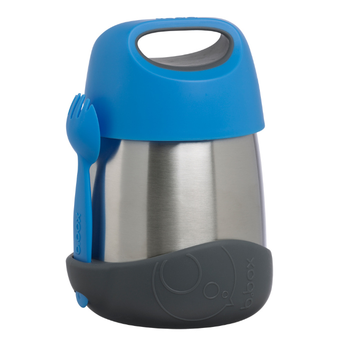 B.box Insulated Food Jar Blue Slate 335mL
