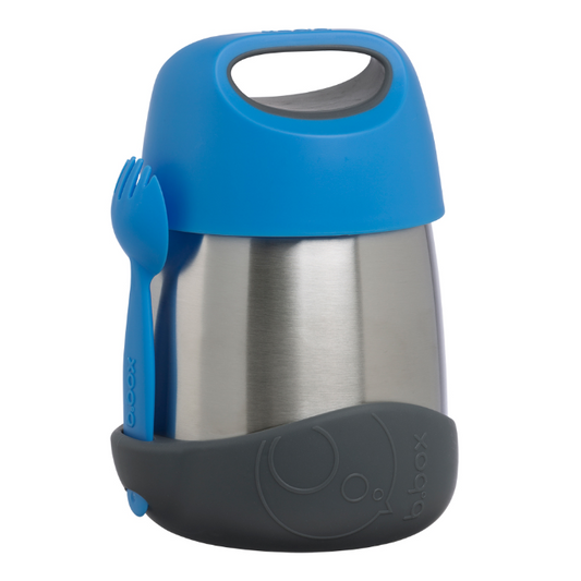 B.box Insulated Food Jar Blue Slate 335mL