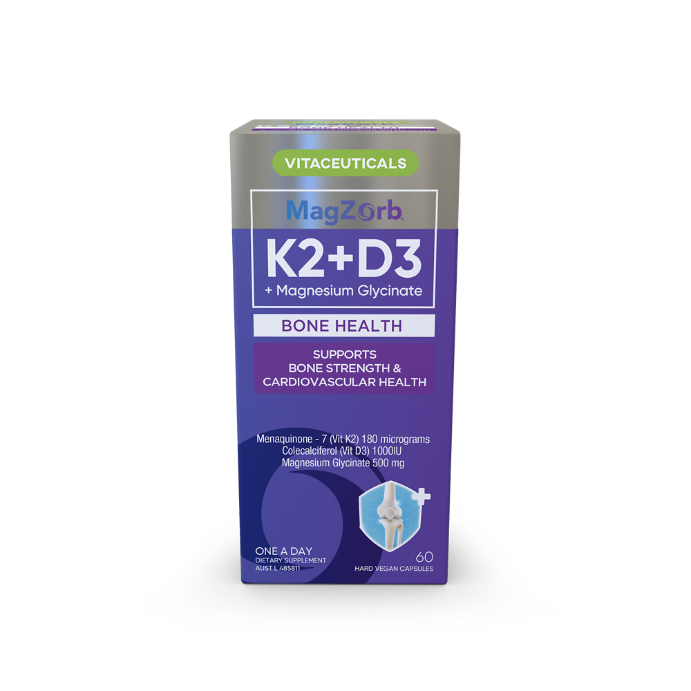 VITACEUTICALS MagZorb K2 + D3 + Magnesium Glycinate 60 Capsules