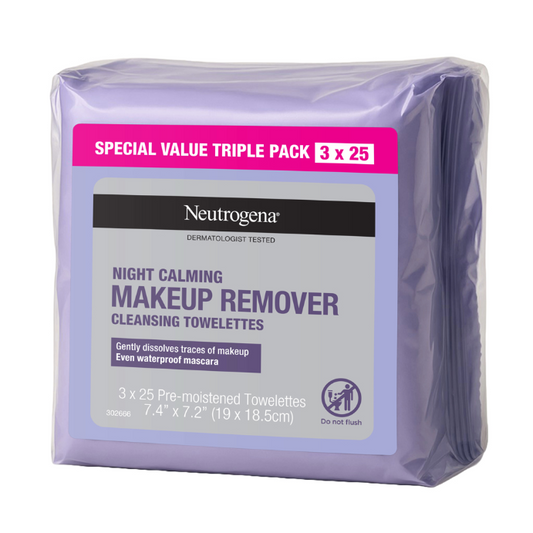 Neutrogena® Neutrogena Night Calming Wipes Triple Pack