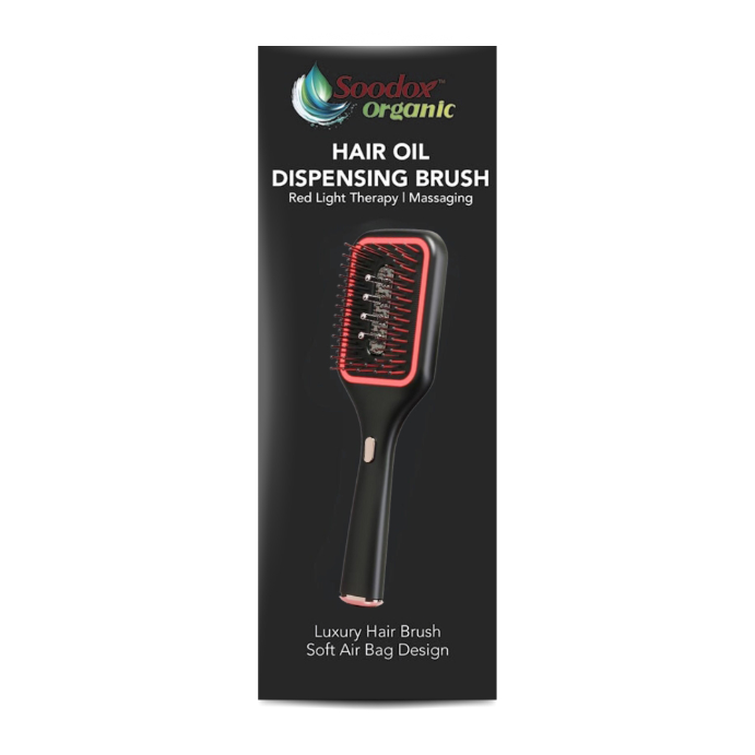 Soodox Organic Hair Oil Dispensing Brush Black