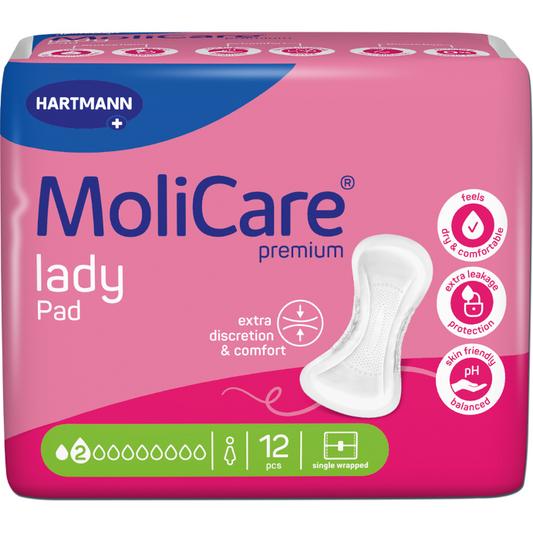 MoliCare Premium Lady Pad 2 Drops 12 Pieces