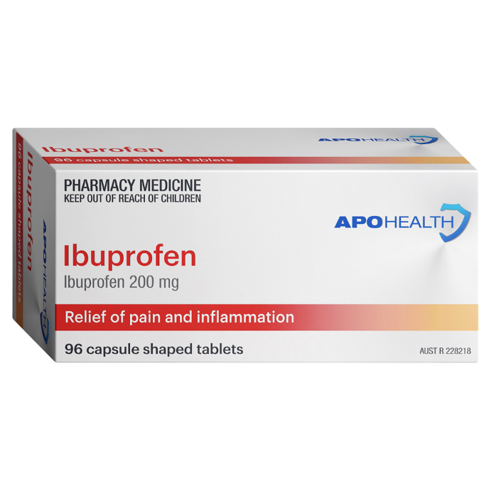 APO HEALTH Ibuprofen Blister Pack 96 Caplets