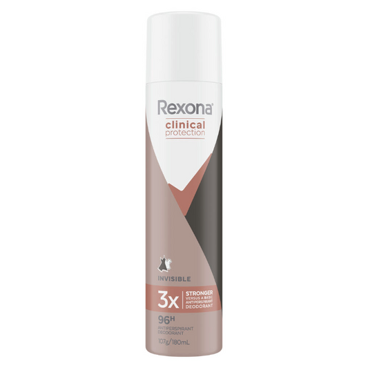 Rexona Clinical Protection Invisible Antiperspirant Deodorant 180mL