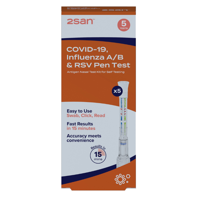 2san Covid-19/Influenza/RSV Pen Test 5 Pack
