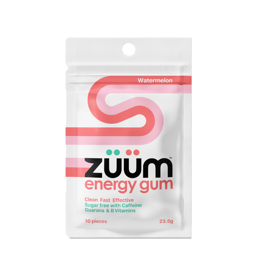 Zuum Energy Gum Watermelon 10 Pieces