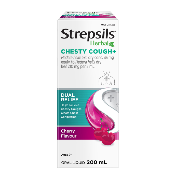 Strepsils Herbal Chesty Cough+ Oral Liquid 200mL