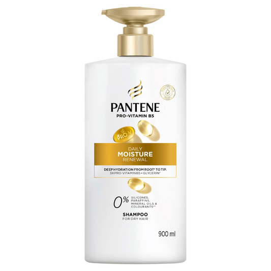 Pantene Daily Moisture Renewal Shampoo: Moisturising Shampoo for Dry Hair 900mL