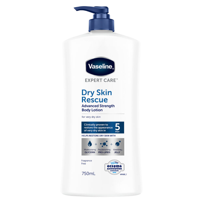 Vaseline Dry Skin Rescue Body Lotion 750mL