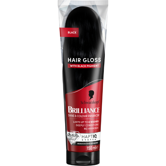 Schwarzkopf Brilliance Gloss Black Hair Dye Conditioner 150mL