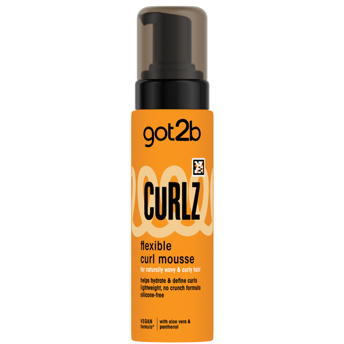 Got2B Curlz Flexible Curl Mousse Hair Styling for all Curly Hair 200mL