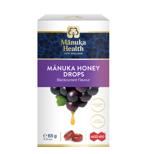 MANUKA HEALTH MGO 400+ Manuka Honey Drops - Blackcurrant 65g