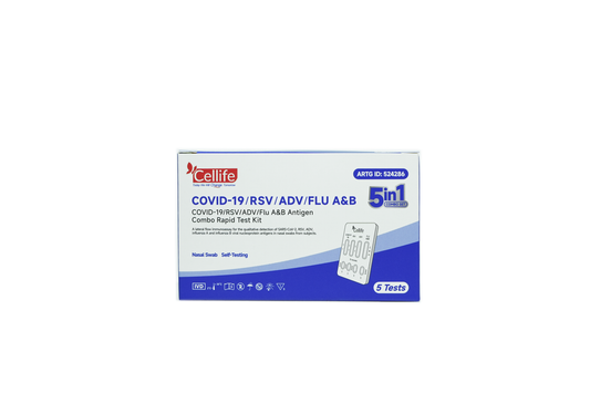 Cellife Covid19/rsv/adv/flua & b (nasal) 5 Pack