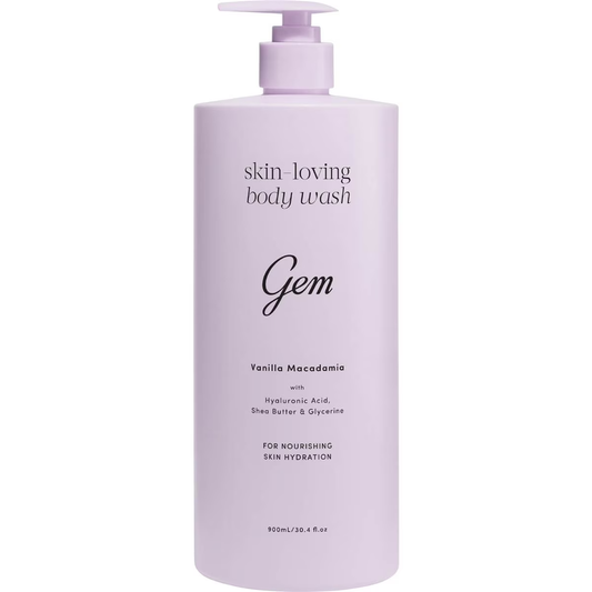 GEM Skin-Loving Body Wash Vanilla Macadamia 900mL