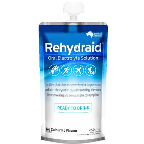 Rehydraid Oral Electrolyte Solution Doypack No Colour/Flavour 250mL