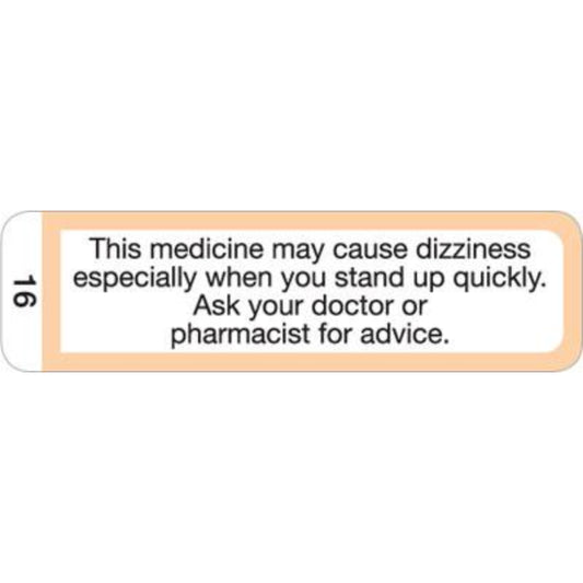 FILDES Cautionary Advisory Labels No.16 1000 Pack