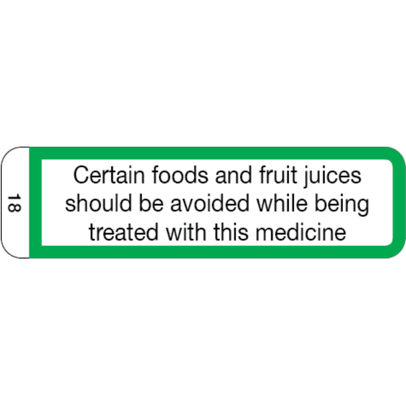 FILDES Cautionary Advisory Labels No.18 1000 Pack