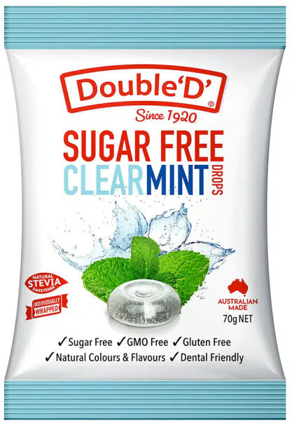 DOUBLE D Clear Mint Sugar Free70g