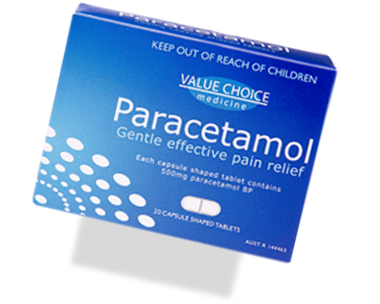 Value Choice Paracetamol 500mg 20 Tablets