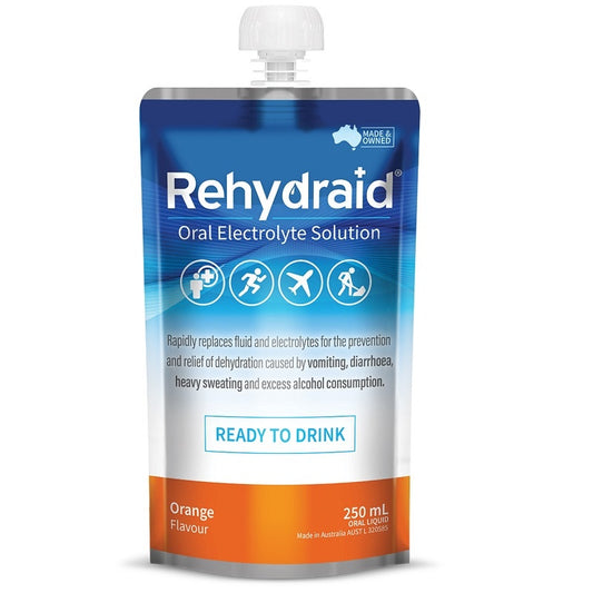 Rehydraid Oral Electrolyte Solution Doypack Orange 250mL